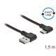 Delock EASY-USB 2.0 kábel A-típusú csatlakozódugó - USB Type-C csatlakozódugó 1.5m fekete (85282)