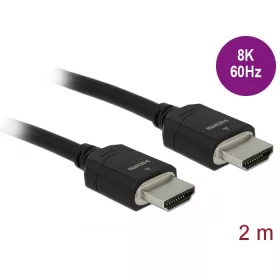   DeLock HDMI male/male összekötő 8K 60Hz 48 Gbps kábel 2m  (85294)