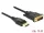 Delock Displayport 1.2 apa > DVI 24+1 apa passzív 3 m kábel fekete (85314)