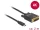 Delock 85321 USB Type-C > DVI 24+1kábel 2 m, fekete