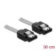 Delock SATA 6 Gb/s kábel 30 cm áttetsző (85341)