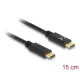 Delock USB Type-C töltőkábel 15cm (85356)