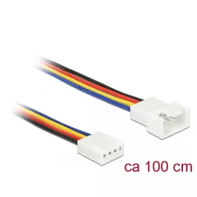   Delock Hosszabbító kábel PWM hűtőventillátor csatlakozás 4 tűs 100 cm (85364)