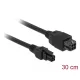 Delock Micro Fit 3.0 4 tűs bővítőkábel csatlakozódugóval > csatlakozóhüvellyel 30 cm (85377)