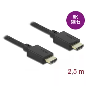   Delock Ultra nagy sebességű HDMI kábel 48 Gbps 8K 60 Hz 2,5 m (85389)