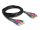 Delock RCA RGB bővítő kábel 3 db. apa - 3 db. anya, 1 m (85390)