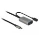 Delock Aktív USB 3.1 Gen 1 bovíto kábel USB Type-C  - USB A-típusú 5 m (85391)