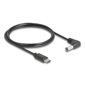   Delock USB Type-C  tápkábel - DC 5,5 x 2,1 mm méretű apa hajlított 1,5 m (85398)