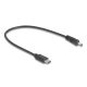 Delock USB Type-C  tápkábel - DC 3,0 x 1,1 mm méretű apa 27 cm (85403)