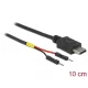 Delock C-Típusú USB tápkábel 2 db. különálló tűfejes apa véggel hossza 10 cm (85418)