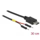 Delock C-Típusú USB tápkábel 2 db. különálló tűfejes apa véggel hossza 30 cm (85420)