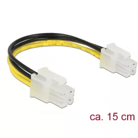 Delock 85450 P4 dugó > P4 dugó tápkábel, 15 cm