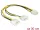 Delock 85453 tápkábel 2 x 4 tűs Molex apa csatlakozó > 8 érintkezős EPS dugó, 30 cm