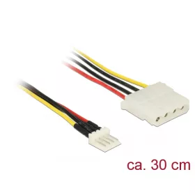   Delock 4 tűs Floppy-csatlakozó > 4 tűs Molex-csatlakozó kábel 30cm (85457)