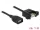 Delock Kábel, USB 2.0-s A típusú csatlakozóhüvely > USB 2.0-s A-típusú csatlakozóhüvely, panelrögzít (85460)