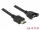 Delock HDMI Csatlakozókábel [1x HDMI dugó - 1x HDMI alj] 0.50 m Fekete