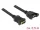 Delock Kábel, HDMI-A hüvely > HDMI-A hüvely, panelrögzítés, 4K 30 Hz 0,5 m (85465)