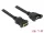 Delock Kábel, HDMI-A hüvely > HDMI-A hüvely, panelrögzítés, 4K 30 Hz 1 m (85466)