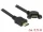 Delock Kábel HDMI-A dugó > HDMI-A hüvely, panelrögzítés, 110 fokban ívelt, 4K 30 Hz 0,5 m (85467)