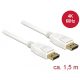 Delock Kábel Displayport 1.2 dugó > Displayport dugó 4K 60 Hz 1,5 m (85509)