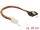 Delock P4 kábel apa -> SATA 15tűs anya 20cm (85519)