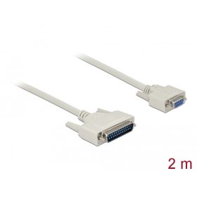   Delock Soros kábel, D-Sub 25 dugó hím D-Sub 9 hüvely, 2 m (85524)