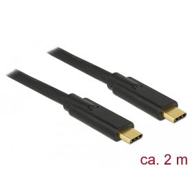   Delock USB 3.1 Gen 1 (5 Gbps) kábel Type-C a Type-C 2 m 5 A E-Marker