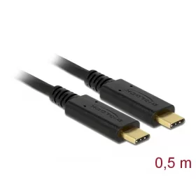   Delock USB 3.1 Gen 2 (10 Gbps) kábel Type-C a Type-C 0,5 m PD 5 A E-Marker