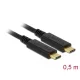 Delock USB 3.1 Gen 2 (10 Gbps) kábel Type-C a Type-C 0,5 m PD 5 A E-Marker