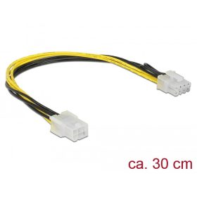   Delock PCI Express tápkábel 6 tűs hüvely > 8 tűs dugó 30 cm (85535)