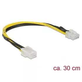   Delock PCI Express tápkábel 6 tűs hüvely > 8 tűs dugó 30 cm (85535)