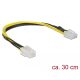 Delock PCI Express tápkábel 6 tűs hüvely > 8 tűs dugó 30 cm (85535)