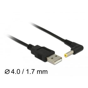   Delock USB > DC 4,0 x 1,7 mm apa 90°  tápkábel 1.5 m (85544)
