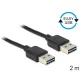 Delock EASY USB 2.0 Type-A -> Type-A kábel 2m fekete (85556)