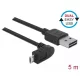 Delock Kábel, EASY-USB 2.0-s A-típusú csatlakozódugó > EASY-USB 2.0-s Micro-B típusú csatlakozódugó, (85561)