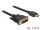 Delock 85583 DVI 18+1 > HDMI-A kábel, 1.5m, fekete