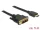Delock Kábel DVI 18+1 csatlakozódugóval > HDMI-A csatlakozódugóval, 5 m, fekete (85586)