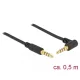 Delock sztereó Jack Kábel 3,5 mm 4 pin apa > apa 1m fekete (85607)