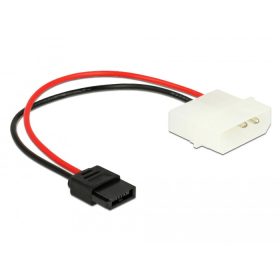   Delock Tápkábel Molex 4 tűs apa - SATA 6 tűs anya csatlakozóhoz 15 cm (85638)
