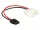 Delock Tápkábel Molex 4 tűs apa - SATA 6 tűs anya csatlakozóhoz 15 cm (85638)