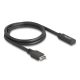 Delock USB 10 Gbps E-típusú A-kulcs kábel 20 tűs apa - USB Type-C  anya 70 cm (85666)