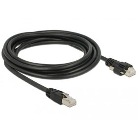   Delock 3 m-es RJ45 dugó > RJ45 dugó csavarokkal csatlakozós Cat.6 S/FTP kábel
