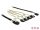 Delock Kábel Mini SAS SFF-8087 > 4 x 7 tűs SATA + oldalsáv, 0,5 m fém (85674)