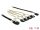 Delock Kábel Mini SAS SFF-8087 > 4 x 7 tűs SATA + oldalsáv, 1 m fém (85682)
