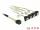 Delock Mini SAS HD SFF-8643 > 4 x SATA 7 Pin, ívelt, 0,5 m kábel (85684)