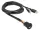 Delock kábel USB Type-A apa+3,5 mm-es 4tűs jack apa>USB Type-A anya és 3,5 mm-es, 4tűs jack anya (85718)