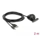 Delock kábel USB Type-A apa+3,5 mm-es 4 tűs sztereó jack apa>anya+zárókupakos USB-bemeneti csatl.ház (85719)