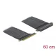 Delock PCI Express Riser kártya x16 - x16 hajlékony kábellel, 60 cm (85765)