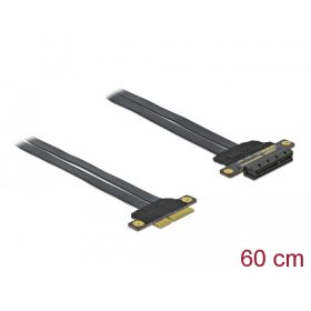   Delock PCI Express Riser kártya x4 - x4 hajlékony kábellel, 60 cm (85769)