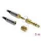 Delock Sztereó hosszabbító kábel 3,5 mm 3 pólusú apa   anya, 6,35 mm-es csavaros adapterrel 5 m (85783)